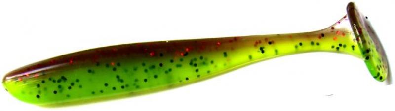 5` Slim Football Tail - Watermelon Red Chartreuse